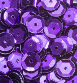 Pailletten facon 6mm metal purple