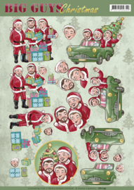 3D Knipvel - Yvonne Creations - Big Guys Christmas - Santa's CD11195