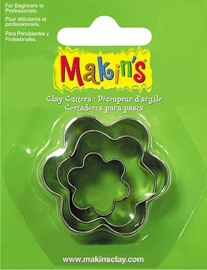 Makin's Clay Tin Cutter Flower 3 PC Set (36008)
