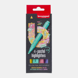 Bruynzeel Highlighters set pastel 4 colours
