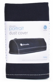 Silhouette Portrait Dust Cover Dark blue