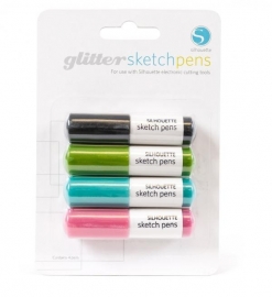 Silhouette Sketch pens glitter