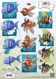 3D Knipvel - Amy Design - Animal Medley - Tropical Fish CD10538
