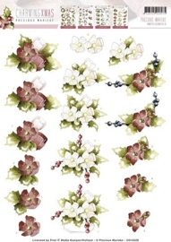 3D Knipvel  Precious Marieke  Charming Xmas  Flower CD10529