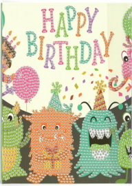 Happy Birthday Monstertjes 13 x 18 cm