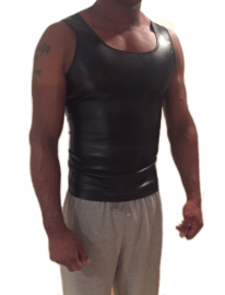 Leren sporty singlet