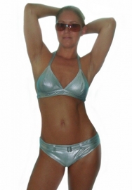 Zilveren bikini