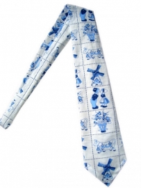 Delfts blauw stropdas