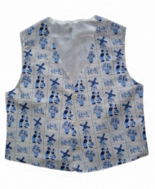 Delfts blauw gilet