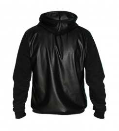 Leren heren hoodie/sweater