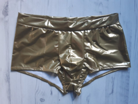 Heren short goud maat L