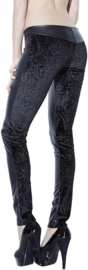 Wetlook legging met velvet maat S, M en L