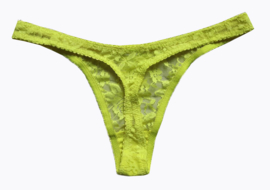 Dames string neon kant