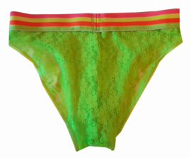 Heren slip neon kant