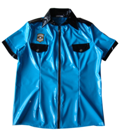 Turquoise stretch lak met rek naar 4 kanten