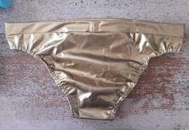 Heren lak slip goud maat 56(xxl+)