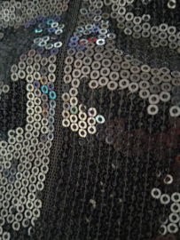 Hotpants met pailletten in zwart maat S/M