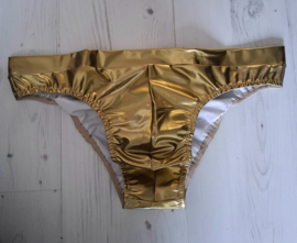 Heren lak slip goud maat 56