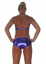 Paarse metallic bikinitop