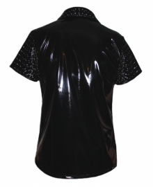 Heren lak shirt met hologram lak