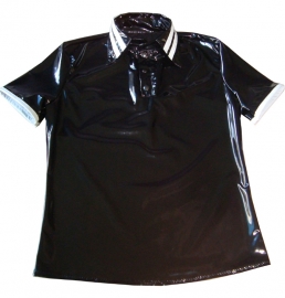 Heren lak polo shirt