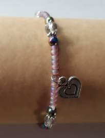 Smoky amethyst armbandje