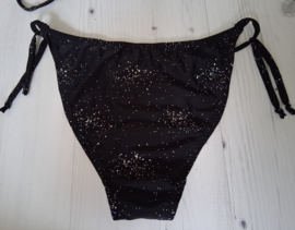 Zwarte glitter bikini maat S/M