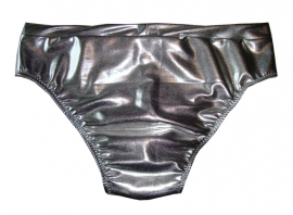 Zilver spandex heren slip