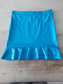 Turquoise stretch lak met rek naar 4 kanten
