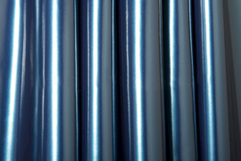 Metallic navy stretch lak met rek naar 4 kanten