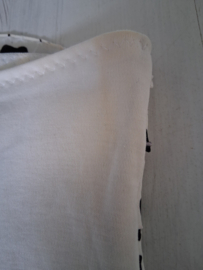 Wit met zwart topje maat S