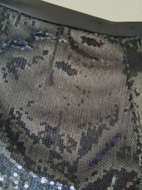 Hotpants met pailletten in zwart maat S/M
