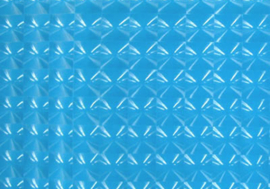 Turquoise hologram stretch lak met rek naar 4 kanten