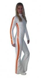 Lakcatsuit met streep