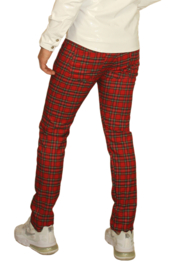 Rood geruite skinny maat W31/W32