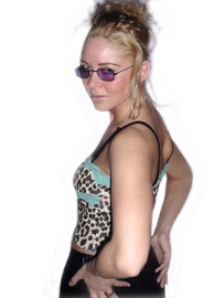 Panter print top Maat S