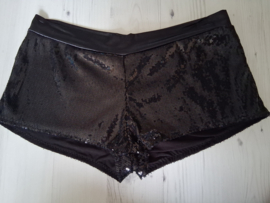Hotpants met pailletten maat S/M
