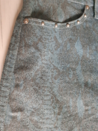 Mini rok van jeans met slangenprint maat S