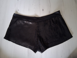 Hotpants met pailletten maat S/M