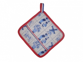 Pannelap Delfts blauw