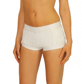 Fringe lak hotpants