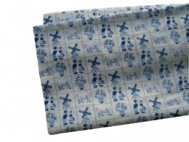 Delfts blauw all-over print lakentje