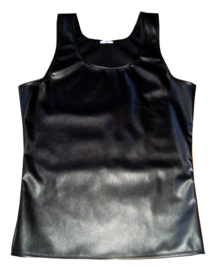 Leren sporty singlet