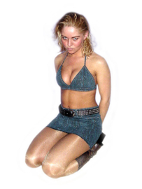 Mini rok van jeans met slangenprint maat S