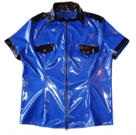 PVC shirt politie-look