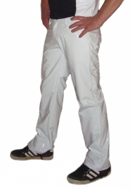 Witte heren lak broek