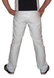 Witte heren lak broek