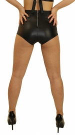 Imitatie leren hoge taille hotpants