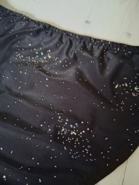 Zwarte glitter bikini maat S/M