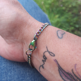 Rainbow color armbandje